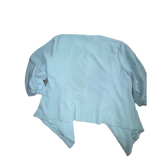 Torrid teal blue blazer ruched 3/4 sleeves women's Size 3 HRC - Picture 3 of 3